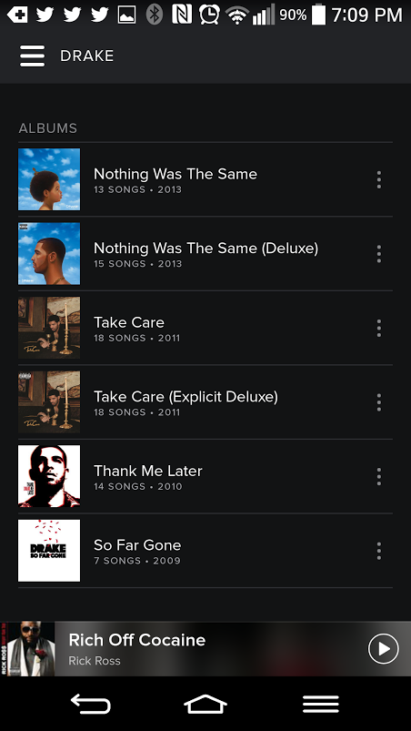 Drake Album Timeline