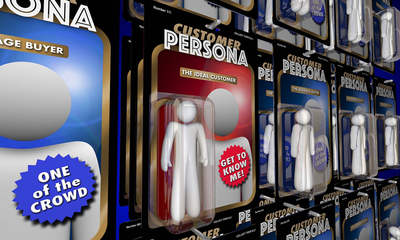 Customer Persona Targeting Best Ideal Buyer Action Figures 3d Illustration