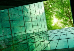a green sustainable office building