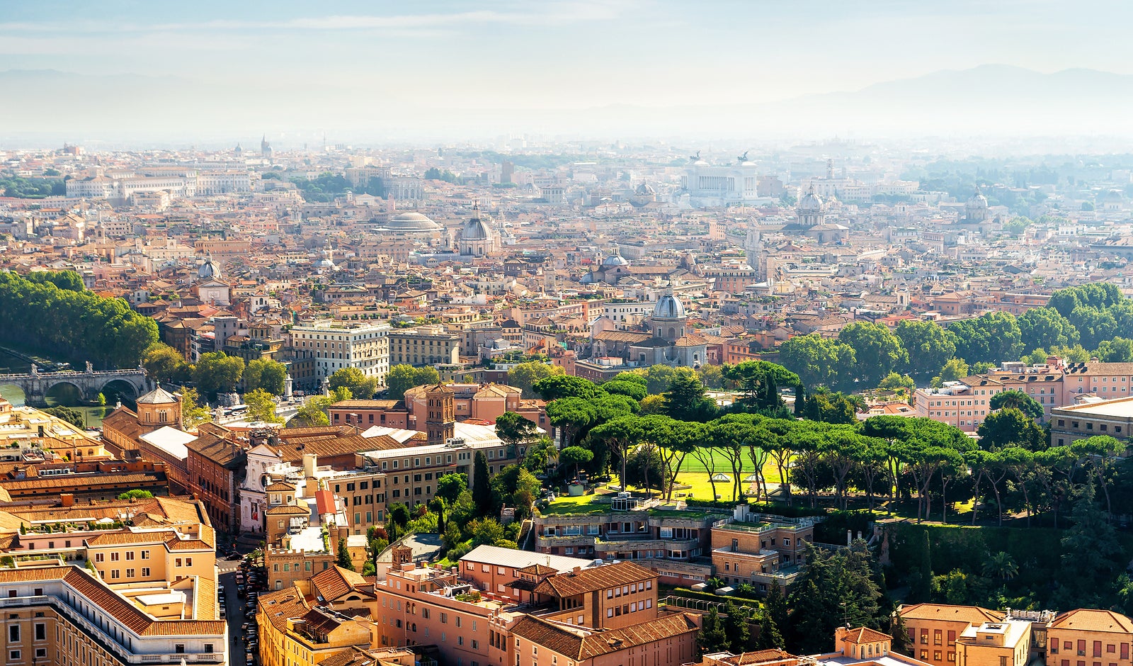 the Rome skyline