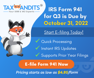 Tax form banner