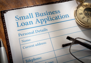 an unfilled small business loan application