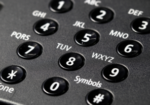 a fax machine's dial pad