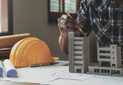 hardhat in a safe workplace