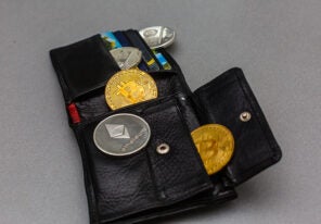 a wallet full of crypto currency
