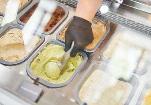 an ice cream vendor