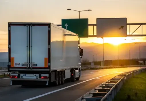 a moving truck going across state lines