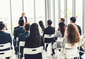 a team benefiting from sexual harassment prevention training