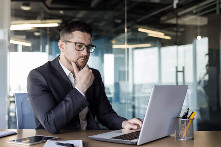 a business owner busy at work