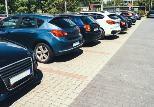 a safely managed business parking lot