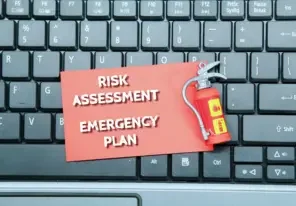 Text that reads "Risk Assessment" and "Emergency Plan"
