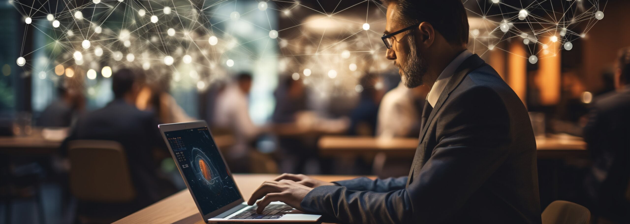 man using a mac laptop