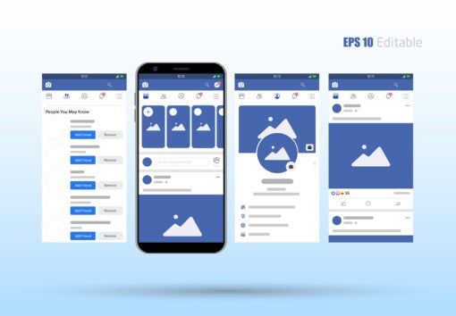 facebook views on a mobile device