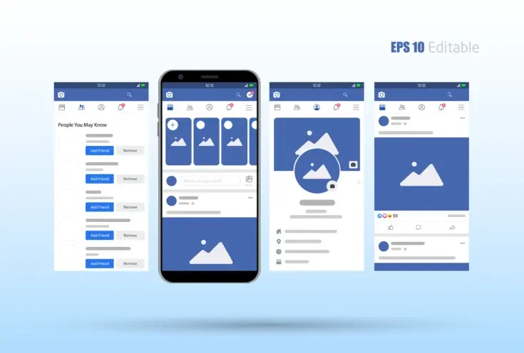 facebook views on a mobile device