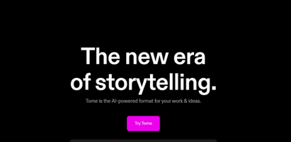 Headline describing the new era of storytelling