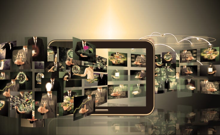 Television and internet production technology and business concept