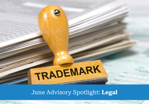 trademark printed on rubber stamp
