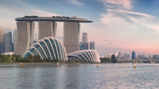 Landscape of the Singapore financial district