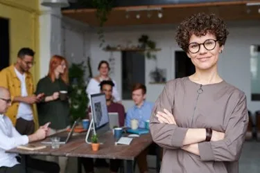 young office workers