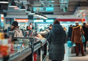 Busy Checkout Area