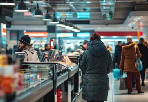 Busy Checkout Area