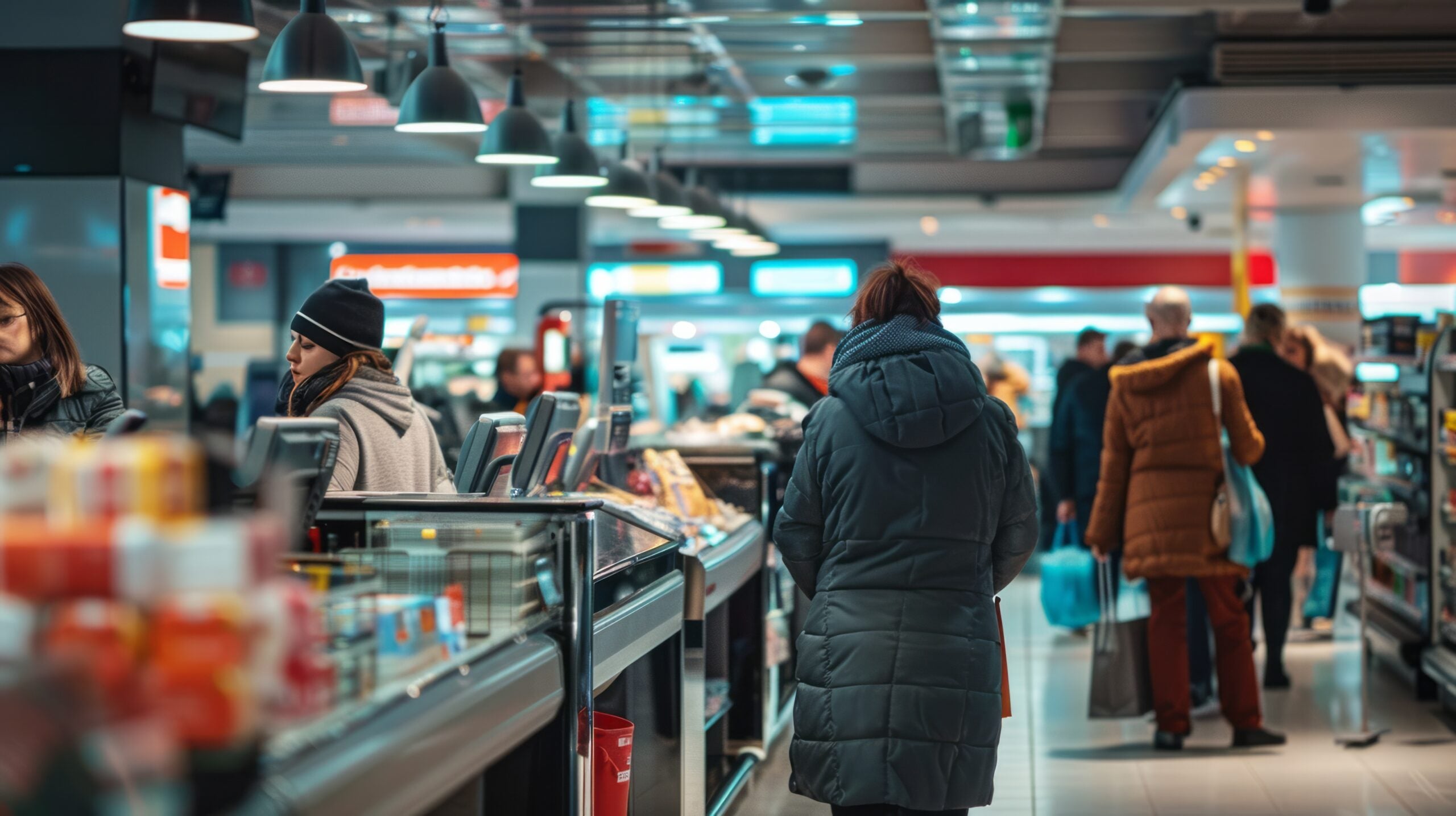 Busy Checkout Area