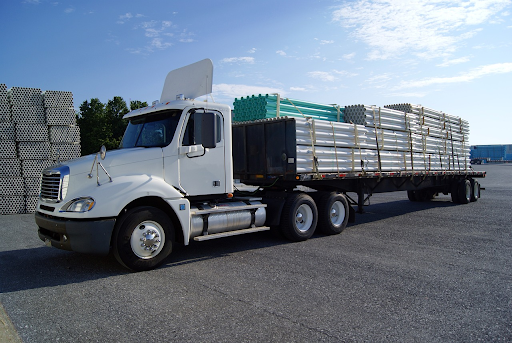 Large flatbed truck