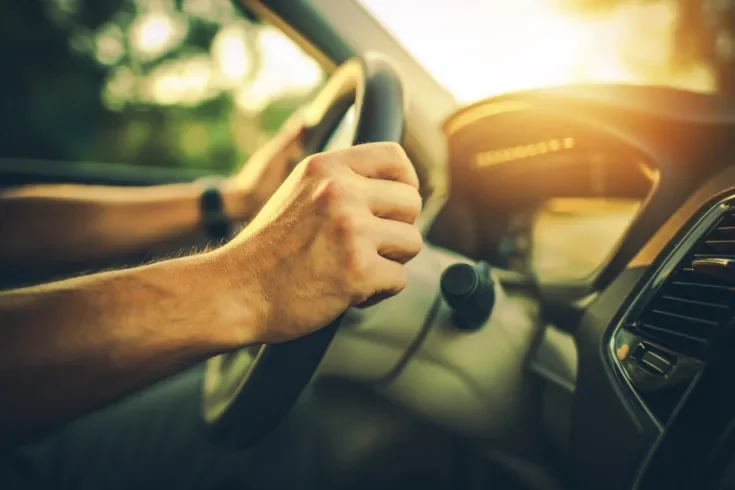 Hands on the Car Wheel