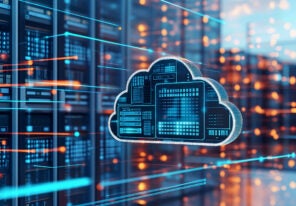 Seamless Data Migration to the Cloud, data being transferred from on-premises servers to cloud storage, Cloud Migration, Cloud Transition, Cloud Management, Automated cloud migration tools