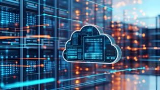 Seamless Data Migration to the Cloud, data being transferred from on-premises servers to cloud storage, Cloud Migration, Cloud Transition, Cloud Management, Automated cloud migration tools