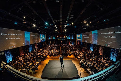 large audience in auditorium