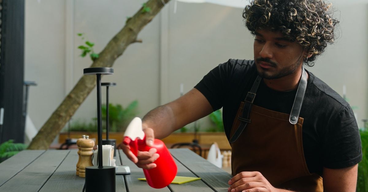 man-cleaning-table