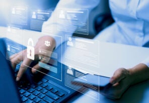 Cyber, personal data and information security. Internet and networking security system concept.
